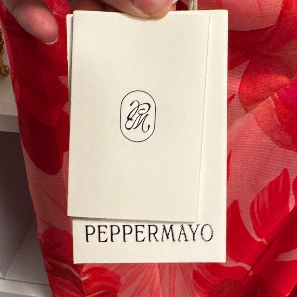 Peppermayo Vibrant Red Floral Dress - Picture 2 of 2
